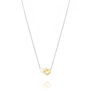 FACCO COLLANA  colore Bianco e Giallo Simbolo:  CUORE "La tenerezza racchiusa nel Cuore"