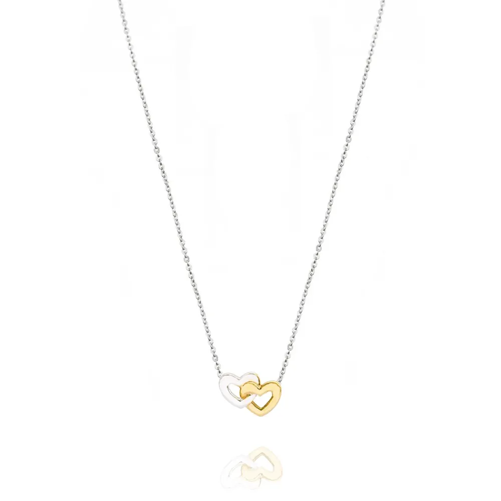 FACCO COLLANA  colore Bianco e Giallo Simbolo:  CUORE "La tenerezza racchiusa nel Cuore"