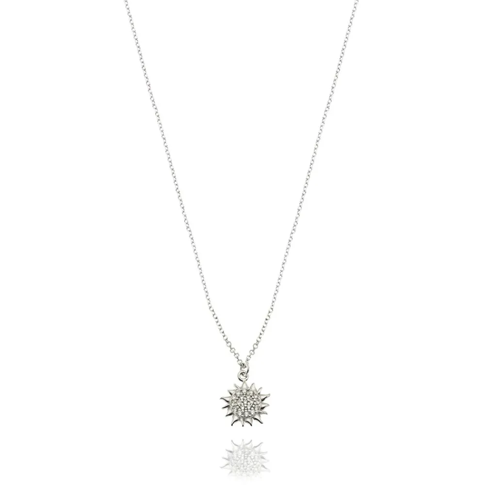 FACCO COLLANA  colore Bianco Simbolo:  SOLE "Un raggio di Sole scalda il cuore"