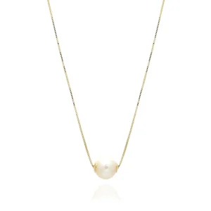FACCO COLLANA  colore Giallo con Perla Naturale Simbolo:  PERLA "Racchiude la purezza della Natura"