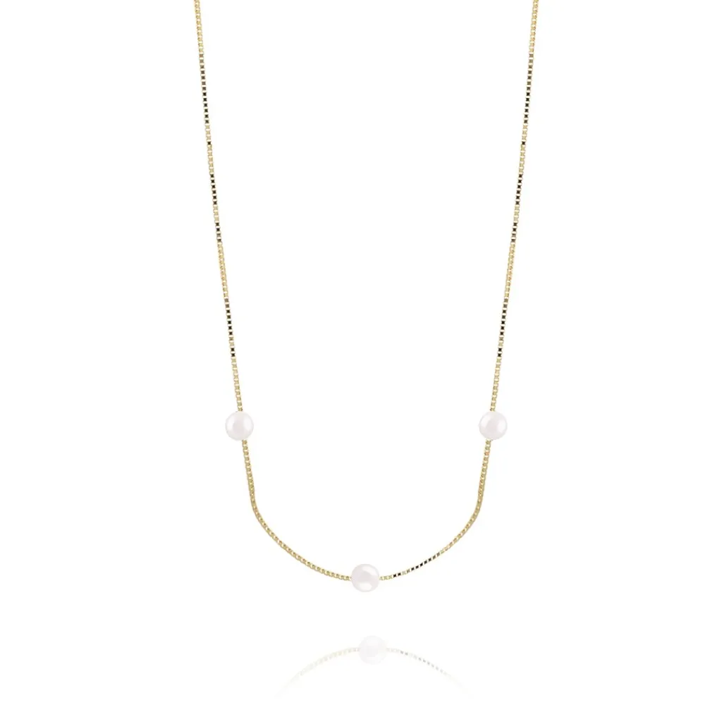 FACCO COLLANA  colore Giallo con Perla Naturale Simbolo:  PERLA "Racchiude la purezza della Natura"
