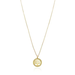 FACCO COLLANA colore Giallo Simbolo:  ALBERO DELLA VITA "La forza della Vita"