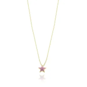 FACCO COLLANA  colore Giallo, smalto dipinto a mano da Maestri Orafi,?brevettato?e anallergico. Simbolo:  STELLA "La gioia radiante della Vita"