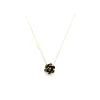 CHANTECLER Collana con ciondolo mini in oro rosa e smalto ref. 35635
