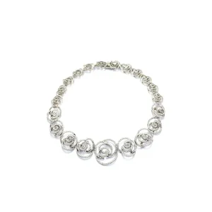 DAMIANI Collana boccioli oro bianco diamanti 20029000 colore H arte orafa elegante sofisticato artigianalità