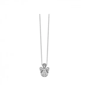 DONNA ORO COLLANA ANGELO IN ORO BIANCO E DIAMANTI ref. DHPF7276.003