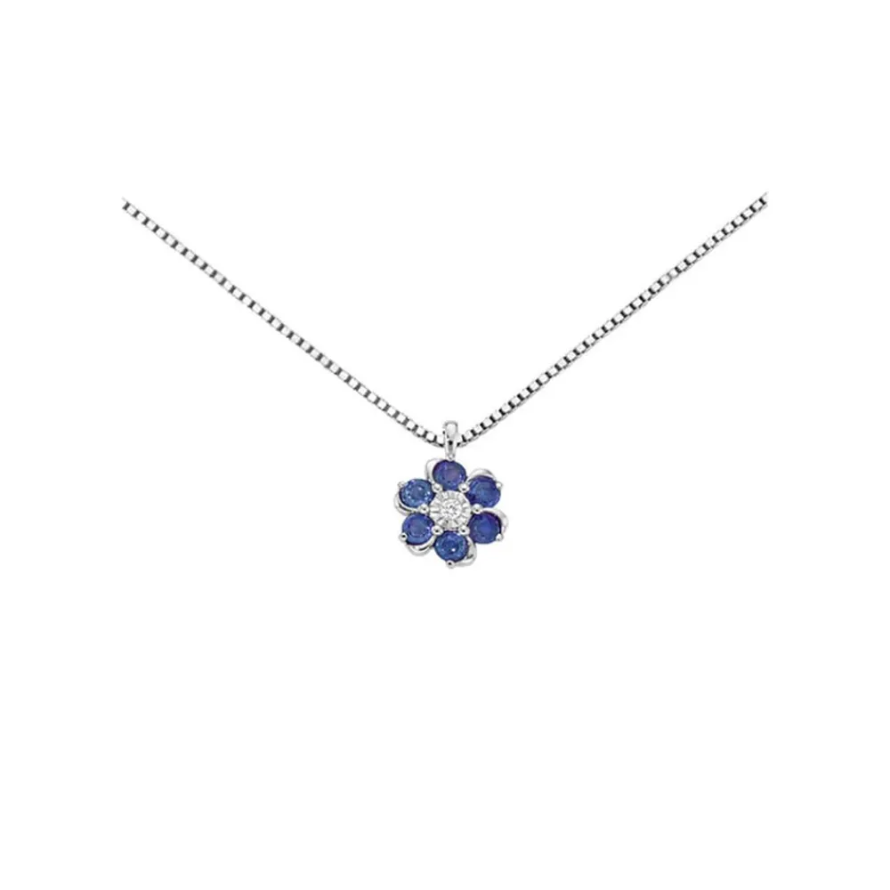 collana_donna_oro_fiore_i_0.webp DONNA ORO COLLANA FIORE IN ORO BIANCO ZAFFIRI E DIAMANTI ref. DHPZ9239.002
