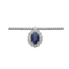 DONNA ORO COLLANA IN ORO BIANCO ZAFFIRO E DIAMANTI ref. DHPZ9574.008