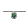 DONNA ORO COLLANA IN ORO BIANCO SMERALDO E DIAMANTI ref. DHPE9574.008