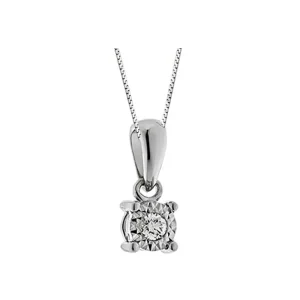 DONNA ORO COLLANA IN ORO BIANCO E DIAMANTE ref. DHPL2373.004