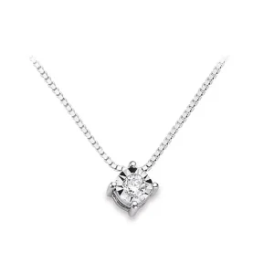 DONNA ORO COLLANA IN ORO BIANCO E DIAMANTI ref. DHPL8503.004