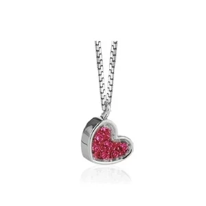 DONNA ORO COLLANA IN ORO BIANCO E RUBINI ref. DHPR7195
