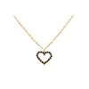 PDPAOLA COLLANA IN ORO BLACK HEART ref. CO01-221-U