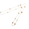 CHANTECLER Collana lunga in oro giallo corallo e diamanti ref. 37024