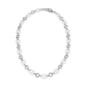 CHANTECLER Collana maglia marina in argento e smalto bianco ref. 40760