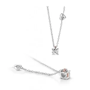 SALVINI Collana in oro bianco e rosa e diamante ref. 20082998