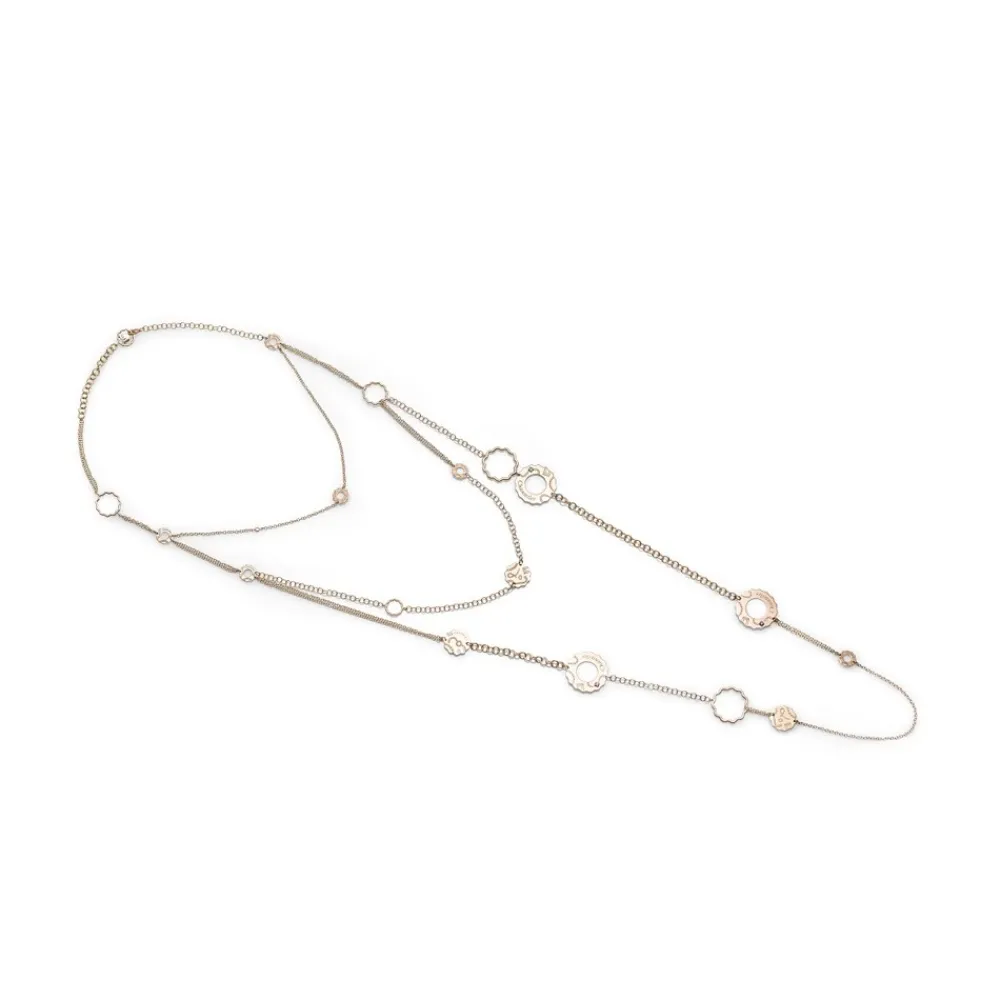 collana_triplo_filo_chant_0.webp CHANTECLER Collana triplo filo in oro gialloe pietre preziose ref. 37266