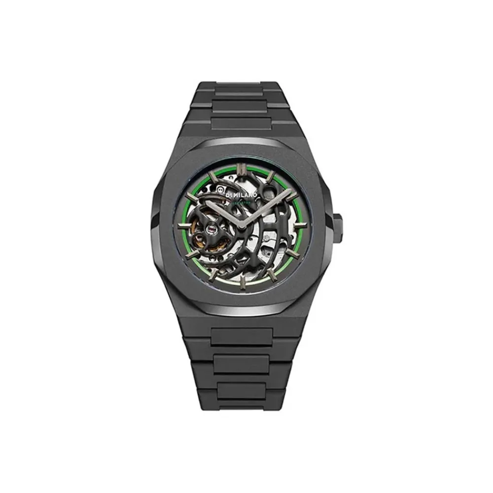 d_milano_skeleton_sandbla_0.webp D1 MILANO Skeleton Sandblast Green ref. D1-SKBJ07 unisex uomo donna