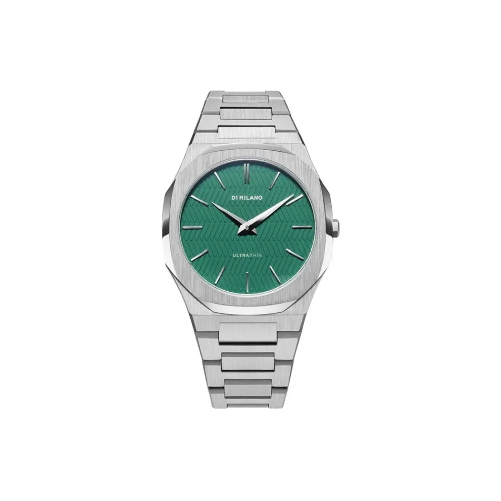 d_milano_ultra_thin_capri_0.webp D1 MILANO ULTRA THIN CAPRI 38 MMref. D1-UTBU05 acciaio inossidabile argento verde Miyota