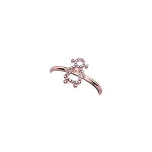 DONNA ORO ELEMENTO ANELLO BIMBA ORO ROSA E DIAMANTI