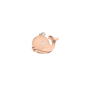 DONNA ORO ELEMENTO BALENA IN ORO ROSA E DIAMANTI - ELEMENTS ref. DCHF9307.001