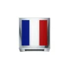 DONNA ORO ELEMENTO BANDIERA FRANCIA  ORO BIANCO E SMALTO