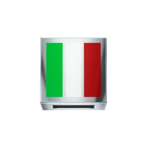 DONNA ORO ELEMENTO BANDIERA ITALIA ORO BIANCO E SMALTO
