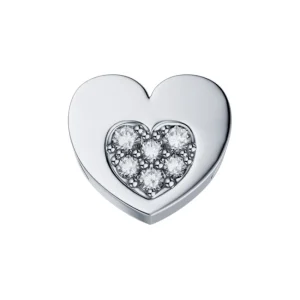 DONNA ORO ELEMENTO CUORE NEL CUORE ORO BIANCO E DIAMANTI
