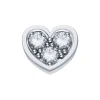 DONNA ORO ELEMENTO CUORE  ORO BIANCO E DIAMANTI