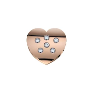DONNA ORO ELEMENTO CUORE ORO ROSA E DIAMANTI