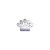 DONNA ORO ELEMENTO CORONA IN ORO BIANCO ref. DCHF6597