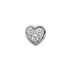 DONNA ORO ELEMENTO CUORE IN ORO BIANCO E DIAMANTI ref. DCHF8554.006