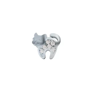 DONNA ORO ELEMENTO GATTO IN ORO BIANCO E DIAMANTI ref. DCHF9193.002