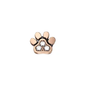 DONNA ORO ELEMENTO ORMA CANE IN ORO ROSA E DIAMANTI ref. DCHF7425.001