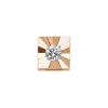 DONNA ORO ELEMENTO QUADRATO RIFLESSO IN ORO ROSA E DIAMANTI ref. DCHF8518.002