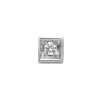 DONNA ORO ELEMENTO QUADRATO IN ORO BIANCO E DIAMANTI ref. DCHF8550.002