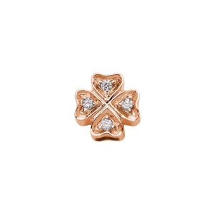 DONNA ORO ELEMENTO QUADRIFOGLIO IN ORO ROSA E DIAMANTI ref. DCHF7853.002
