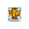DONNA ORO ELEMENTO GRIFFE ORO BIANCO CON DIAMANTE BROWN