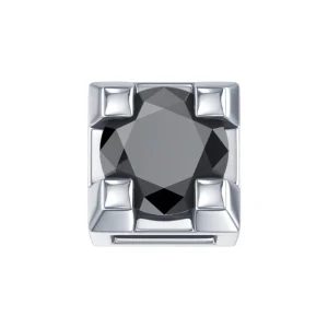 DONNA ORO ELEMENTO GRIFFE ORO BIANCO CON DIAMANTE NERO