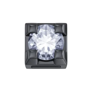 DONNA ORO ELEMENTO GRIFFE ORO BRUNITO CON DIAMANTE