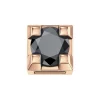 DONNA ORO ELEMENTO GRIFFE ORO ROSA  CON DIAMANTE NERO