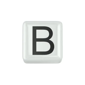 DONNA ORO ELEMENTO LETTERA  IN CERAMICA BIANCA