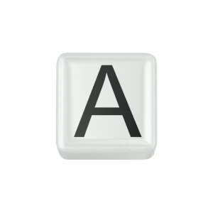 DONNA ORO ELEMENTO LETTERA  IN CERAMICA BIANCA