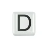 DONNA ORO ELEMENTO LETTERA  IN CERAMICA BIANCA