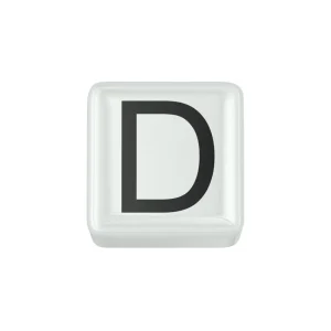 DONNA ORO ELEMENTO LETTERA  IN CERAMICA BIANCA
