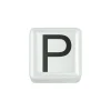 DONNA ORO ELEMENTO LETTERA IN CERAMICA BIANCA