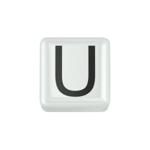 DONNA ORO ELEMENTO LETTERA  IN CERAMICA BIANCA