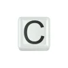 DONNA ORO ELEMENTO LETTERA  IN CERAMICA BIANCA