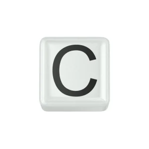 DONNA ORO ELEMENTO LETTERA  IN CERAMICA BIANCA