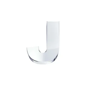 DONNA ORO ELEMENTO LETTERA IN ORO BIANCO